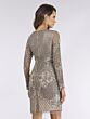 Lara 29610 Plunging Neckline Long Sleeve Dress