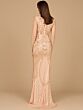 Lara 29615 Long Sleeves V-Neck Embellished Dress