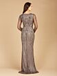 Lara 29615 Long Sleeves V-Neck Embellished Dress