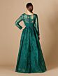 Lara 29633 Pleated Overskirt Scoop Neck Geometric Dress