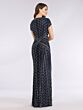 Lara 29746 Short Sleeve V-Neck Geometric Dress