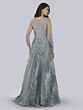 Lara 29761 Illusion Sleeve Leaf Lace Dress