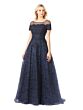 Lara 29765 Short Sleeve Illusion Neckline Lace Dress