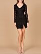 Lara 9963 Long Sleeve Geometric Dress