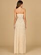Lara 29035 Slit Skirt Strapless Dress