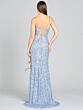 Lara 29310 Lace-Up Back V-Neck Sequin Dress