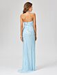 Lara 29371 Skirt Slit Halter Neck Dress