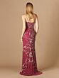 Lara 29373 Spaghetti Straps Embellished Dress