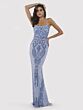 Lara 29577 Scoop Neckline Embellished Dress
