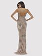 Lara 29892 Plunging Neckline Beaded Fringe Dress