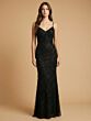 Lara 29904 Spaghetti Straps V-Neck Dress