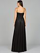 Lara 8120 Ruched Top Metallic Dress