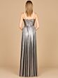 Lara 8120 Ruched Top Metallic Dress