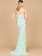 Lara 9938 Floral Embellished One Shoulder Dress