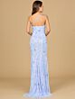 Lara 9938 Floral Embellished One Shoulder Dress
