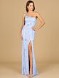 Lara 9938 Floral Embellished One Shoulder Dress