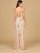 Lara 9939 Mirror Beadwork Lace-Up Dress