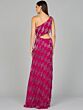 Lara 9940 Fringe One Shoulder Cutout Dress