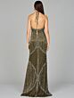 Lara 9945 Center Slit Tie Halter Dress