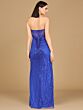 Lara 9953 Sheer Corset Side Slit Dress