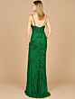 Lara 9961 High Slit Spaghetti Straps Dress