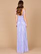 Lara 9980 Fringe Neckline Cold-Shoulder Dress