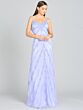 Lara 9980 Fringe Neckline Cold-Shoulder Dress