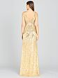 Lara 9982 Side Cutouts V-Neck Sequin Dress