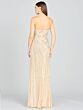 Lara 9987 High Slit Strapless Dress