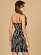 Lara 29059 Fringe Skirt Sweetheart Neckline Dress