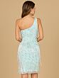 Lara 29140 One Shoulder Fringe Dress