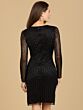 Lara 29164 Illusion Sleeves Embellished Dress