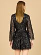 Lara 29178 Angel Sleeves V-Neck Sequin Dress