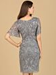 Lara 29182 Butterfly Sleeves Embellished Dress