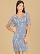 Lara 29185 Illusion Sleeves Embellished Dress