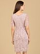 Lara 29185 Illusion Sleeves Embellished Dress