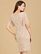Lara 29185 Illusion Sleeves Embellished Dress