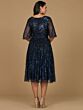 Lara 29221 Butterfly Sleeves Sequin Dress