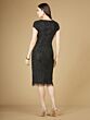 Lara 29225 Cap Sleeve V-Neck Embellished Dress