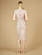 Lara 29225 Cap Sleeve V-Neck Embellished Dress