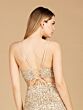 Lara 29305 Lace-Up Back Sequin Crop Top