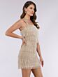 Lara 29488 Two Strap Layered Fringe Dress