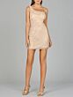 Lara 9967 Fringe Hem One Shoulder Cutout Dress
