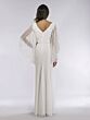 Lara 51046 Ella Angel Sleeve V-Neck Wedding Dress