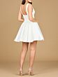 Lara 51205 Short A-Line Sleeveless Ivory Wedding Dress