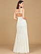 Lara 51217 Godet Skirt Ivory Slim Strap Bridal Gown