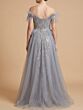 Lara 29161 Feather Neckline Overskirt Wedding Dress