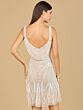 Lara 29183 Cowl Back Embellished Short Wedding Dress