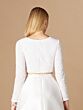 Lara 29306 Long Sleeve Sequin Bridal Top