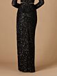 Lara 29311 Side Slit Sequin Bridal Skirt